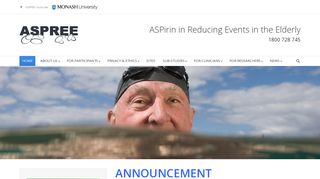 ASPREE Australia | Studying the effect of aspirin on healthy lifespan