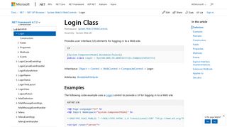 Login Class (System.Web.UI.WebControls) | Microsoft Docs