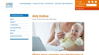 ASQ Online - Ages and Stages