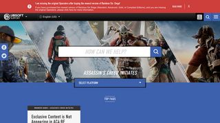 Assassin's Creed Initiates - Ubisoft Support