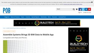 Assemble Systems Brings 3D BIM Data to Mobile App | 2017-08-28 ...
