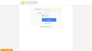 Please login - AssessmentDay