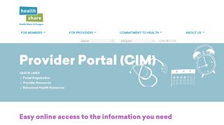 Health Share of Oregon | Provider Portal (CIM)