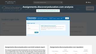 Assignments Discovery Education. Login to Discovery Education