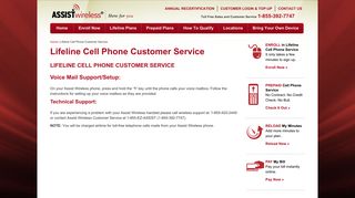 Lifeline Cell Phone Customer Service - Assist Wireless