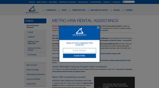 Metro HRA Rental Assistance - Metropolitan Council
