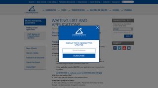 Waiting List and Applications - Metropolitan Council