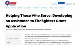 Helping Those Who Serve: Developing an Assistance to Firefighters ...