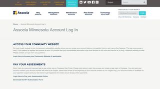 Associa Minnesota Account Log In | Associa