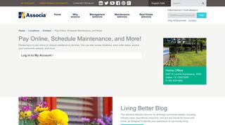 Pay Online, Schedule Maintenance, and More! | Contact | Associa
