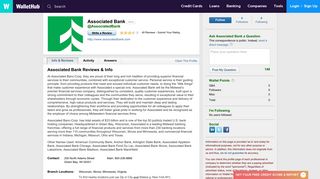 Associated Bank Reviews: 39 User Ratings - WalletHub