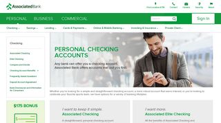 Personal Checking | Associated Bank