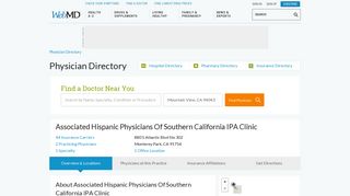 Associated Hispanic Physicians Of Southern California IPA Clinic in ...