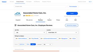 Working at Associated Home Care, Inc.: Employee Reviews | Indeed ...