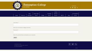 User account | Assumption College