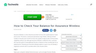 How to Check Your Balance for Assurance Wireless | Techwalla.com