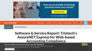 Software & Service Report: Trintech's AssureNET Express for Web ...