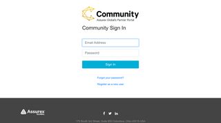 Assurex Global Community: Sign In