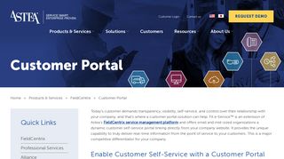 Customer Portal | Astea - Astea International