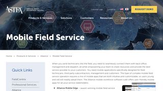 Mobile Field Service | Astea - Astea International