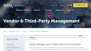 Vendor & Third-Party Management - Astea