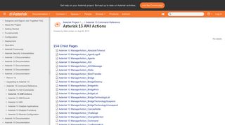 Asterisk 13 AMI Actions - Asterisk Project - Asterisk Project Wiki