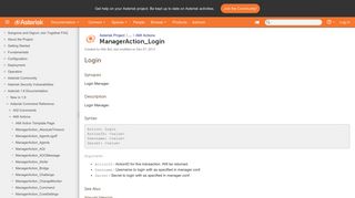 ManagerAction_Login - Asterisk Project - Asterisk Project Wiki