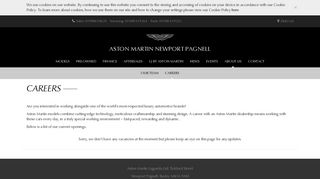Careers | Aston Martin Newport Pagnell - Official Aston Martin Dealer