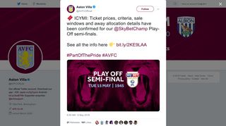 Aston Villa FC on Twitter: 