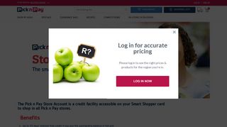 Store Account | Pick n Pay Online Shopping