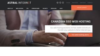 Astral Internet: Canadian web hosting, SSD VPS and domain name