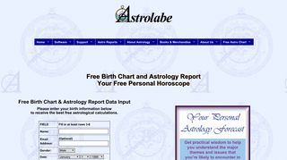 ASTROLABE: Free Natal Chart / Horoscope - Alabe