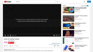 Astro GO Linking Tutorial - YouTube