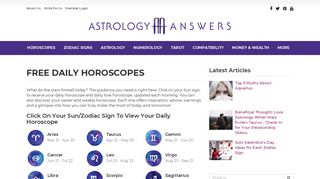 Daily Horoscope - Get Your Horoscope Today, It's ... - Astrology Answers