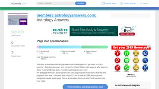 Access members.astrologyanswers.com. Astrology Answers