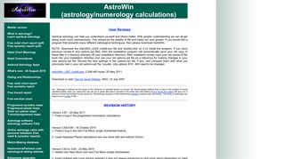 AstroWin(astrology/numerology calculations)