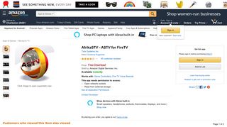 Amazon.com: AfrikaSTV - ASTV for FireTV: Appstore for Android