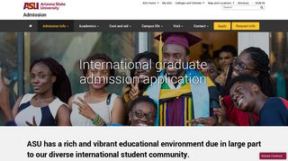International graduate admission application | Admission | ASU