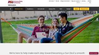 How and when to apply | Admission | ASU - ASU Admissions