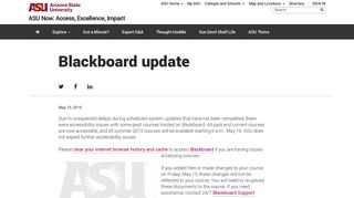 Blackboard update | ASU Now: Access, Excellence, Impact