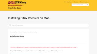 Installing Citrix Receiver on Mac – Knowledge Base