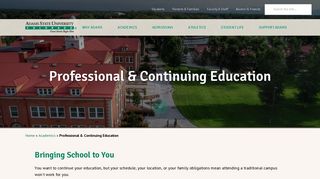 Professional & Continuing Education - Academics - Adams State ...