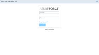 AsureForce Time Version 12.0 - User Login