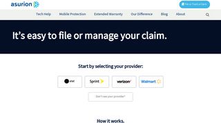 File or Track a Claim - AT&T, Verizon, Sprint & More | Asurion