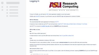 Logging In - Research Computing - Jira