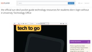 the official sun devil pocket guide technology resources for students ...