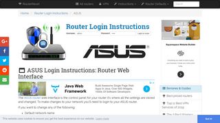 ASUS Login: How to Access the Router Settings | RouterReset