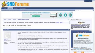 No 'LOCK' Icon at ASUS Router Login | SmallNetBuilder Forums