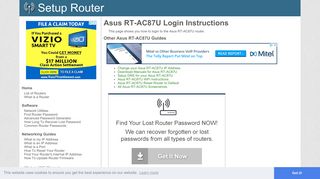 Login to Asus RT-AC87U Router - SetupRouter