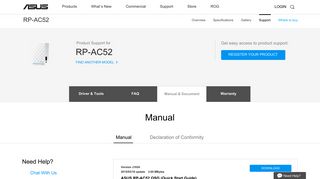 RP-AC52 Manual | Networking | ASUS USA